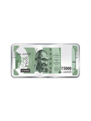 BIS Hallmarked 50 Gram Silver Currency Bar Rs.5000 999 Pure