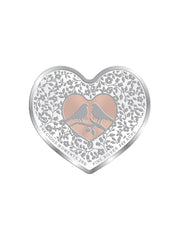 BIS Hallmarked Heart Shape Wedding Anniversary Silver Coin 20GM 999 Pure