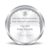 BIS Hallmarked Round Shape Laxmi ji Colour Silver Coin 999 Purity