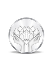 BIS Hallmarked Lotus Silver Coin 999 Pure Akshay Tritiya