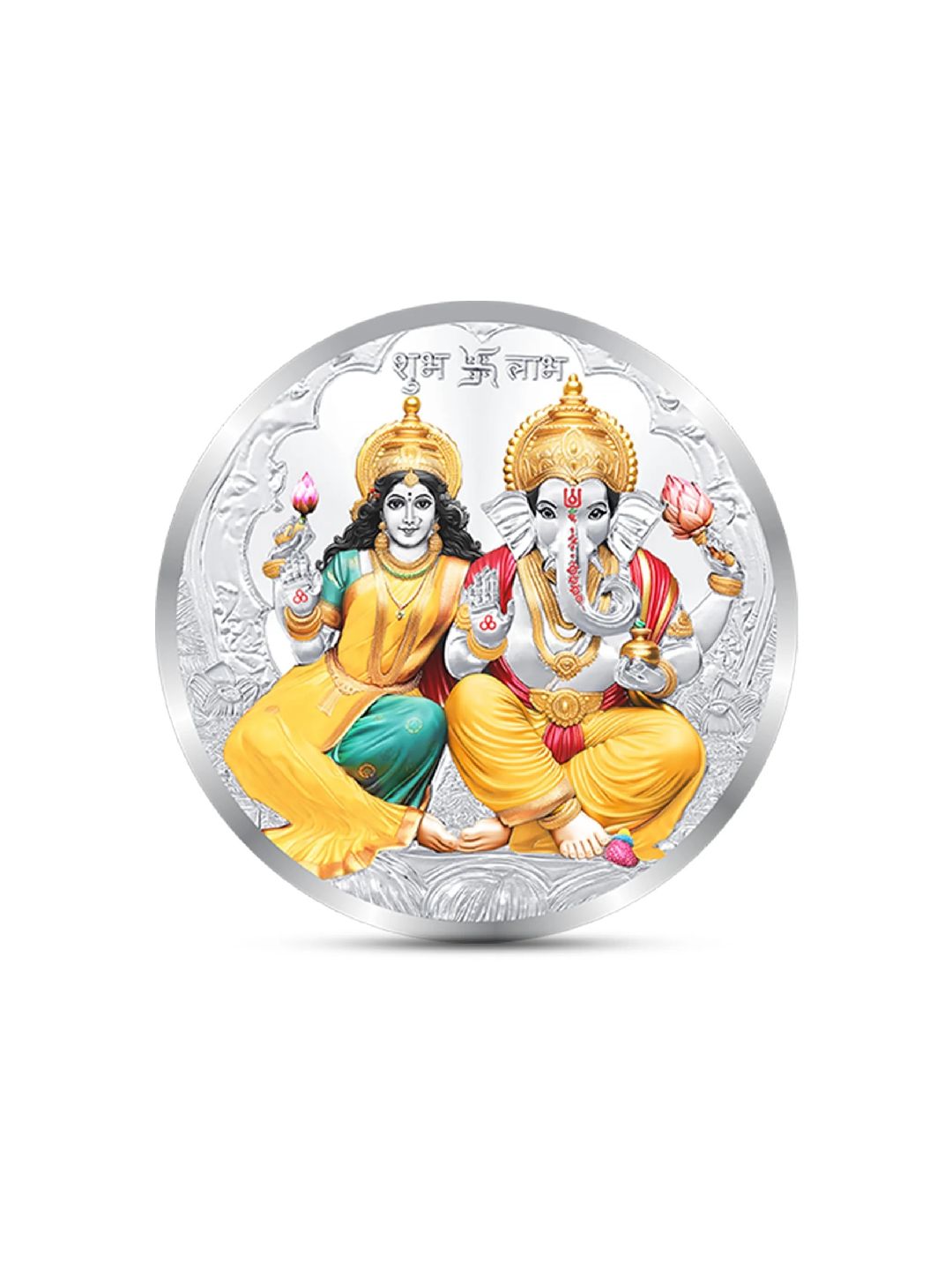 BIS Hallmarked Laxmi Ganesh 999 Pure Silver Coin Akshay Tritiya