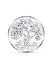 BIS Hallmarked Banyan Tree 999 Pure Silver Coin Akshay Tritiya