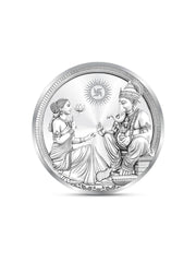 BIS Hallmarked Laxmi Ganesh ji 999 Pure Silver Coin