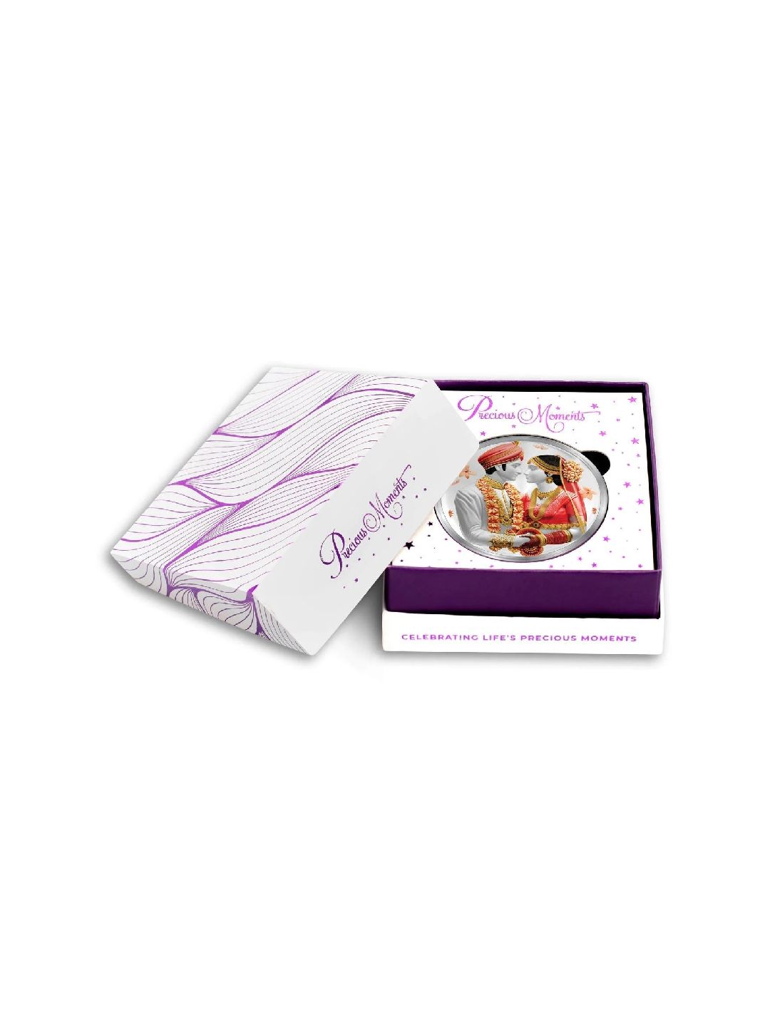 BIS Hallmarked 999 Pure Silver Celebrate Eternal Bonds with Our Exclusive Wedding Silver Coin