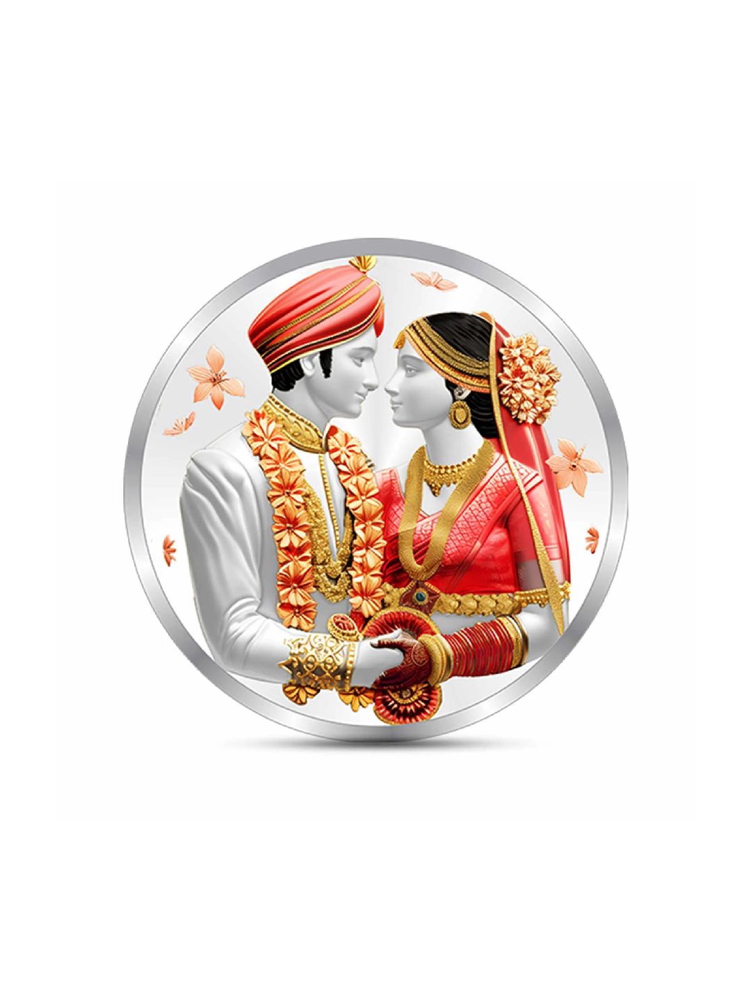 BIS Hallmarked 999 Pure Silver Celebrate Eternal Bonds with Our Exclusive Wedding Silver Coin