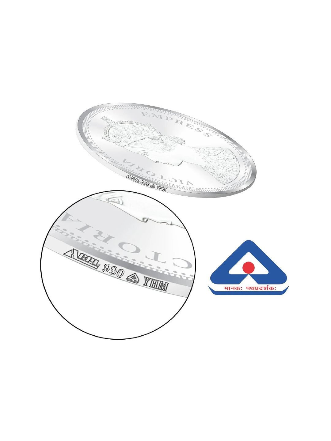 BIS Hallmarked Queen Silver Coin 999 Purity