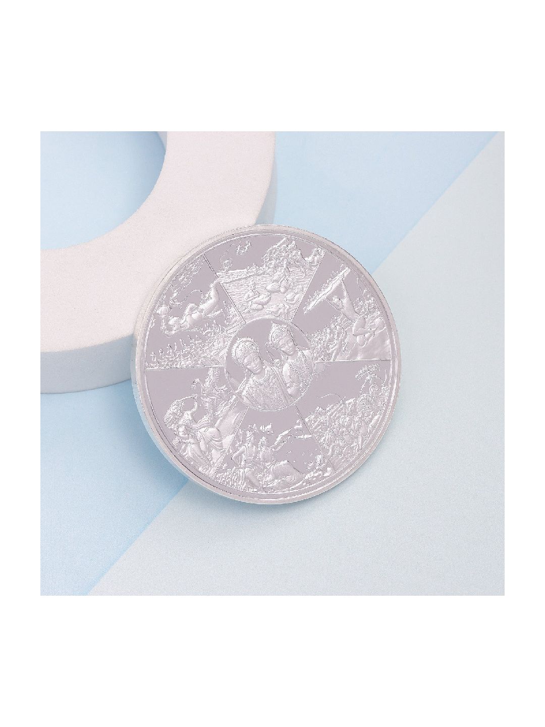 BIS Hallmarked Ramayan 999 Pure Silver Coin