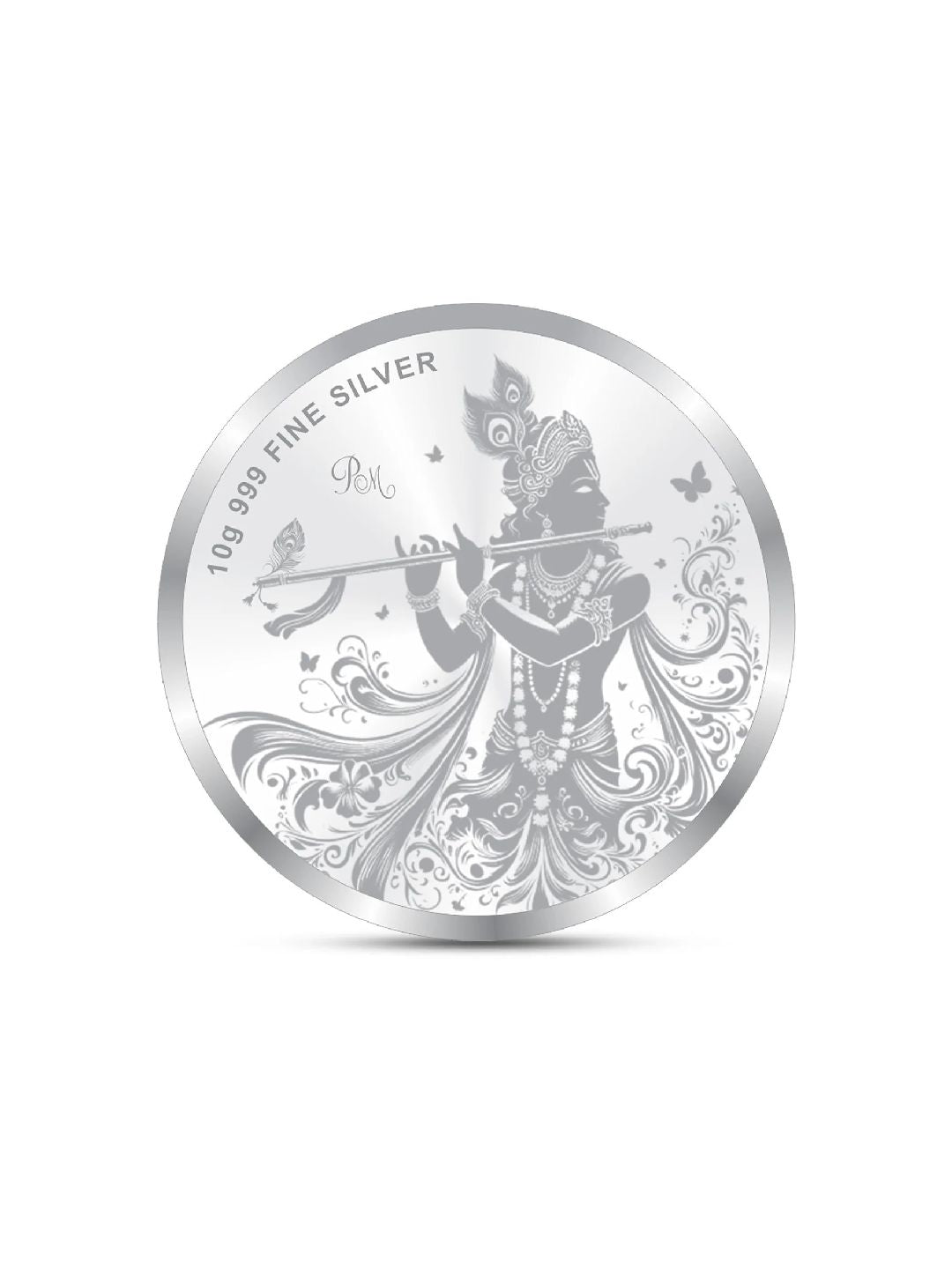 BIS Hallmarked Radha Krishna 999 Pure Silver Coin