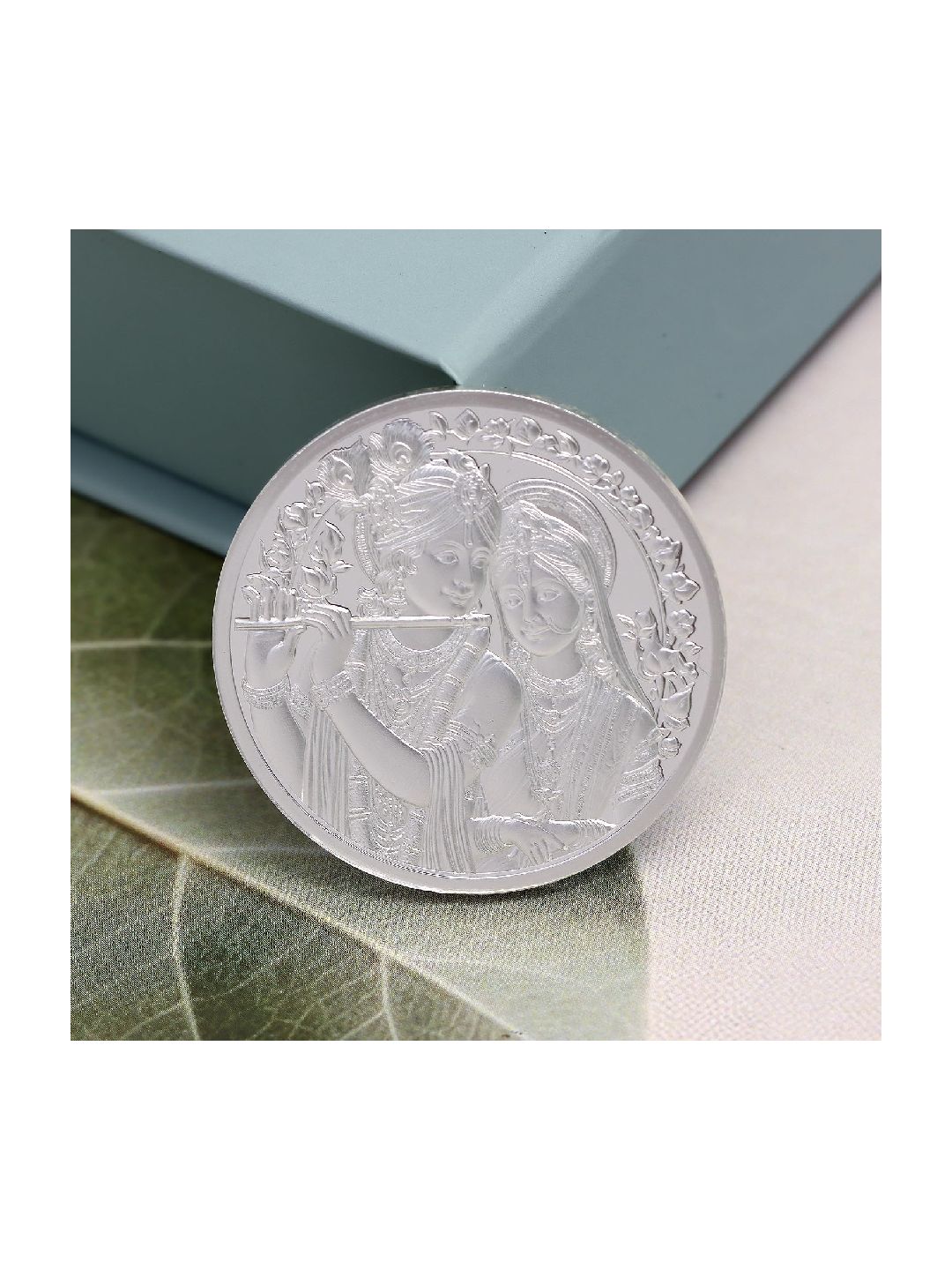 BIS Hallmarked Radha Krishna 999 Pure Silver Coin
