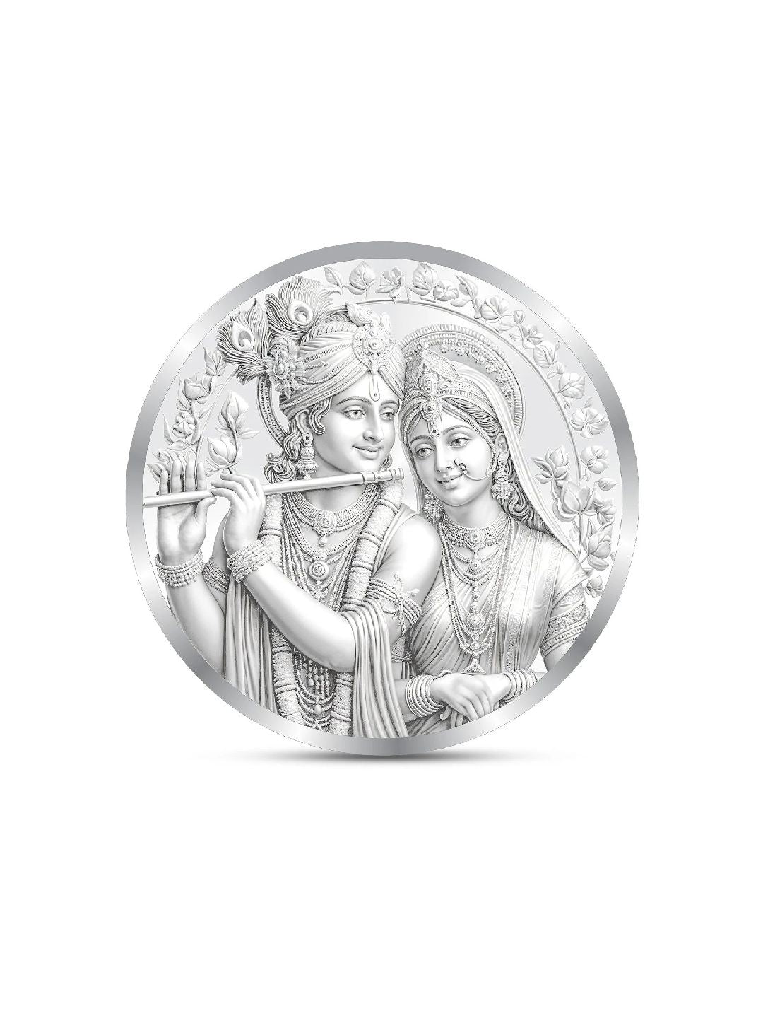 BIS Hallmarked Radha Krishna 999 Pure Silver Coin