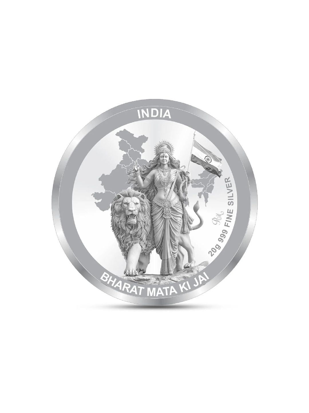 BIS Hallmarked 20 Gram PM Modi Ji Silver Coin 999 Purity