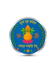 BIS Hallmarked Grah Pravesh House Warming Silver coin 999 Pure