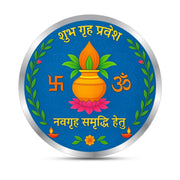 BIS Hallmarked Grah Pravesh House Warming Silver coin 999 Pure
