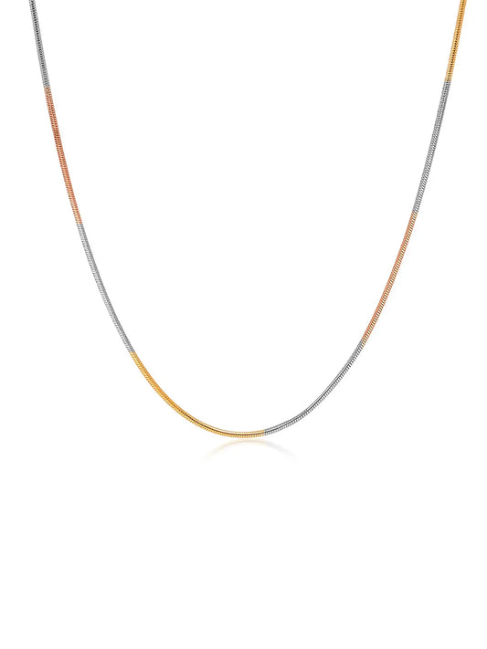 Tricolore Snake Women's Chain Necklace