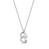 Personalised 925 Sterling Silver Interlocking Heart Birthstone Couple Necklace for Teen Women
