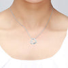 Personalised 925 Sterling Silver Interlocking Heart Couple Necklace for Teen Women