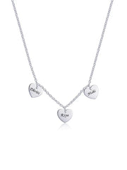 Personalized Multi Heart Name Necklace