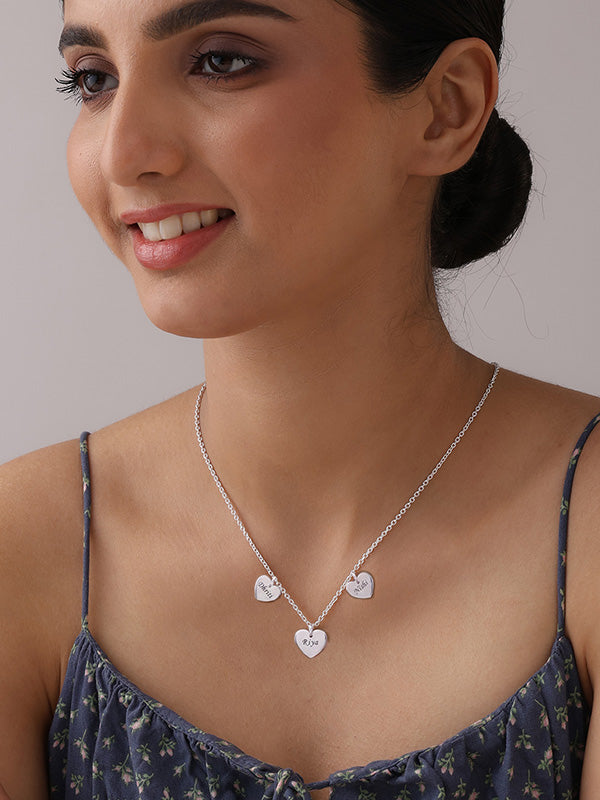 Personalized Multi Heart Name Necklace