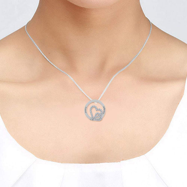 Personalised 925 Sterling Silver Couple Message Necklace for Teen Women