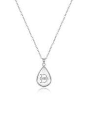 Personalized Resin Initial Oval Necklace
