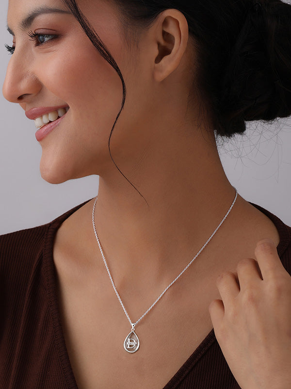 Personalized Resin Initial Oval Necklace