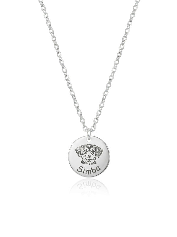 Personalized Pet Photo Name Necklace