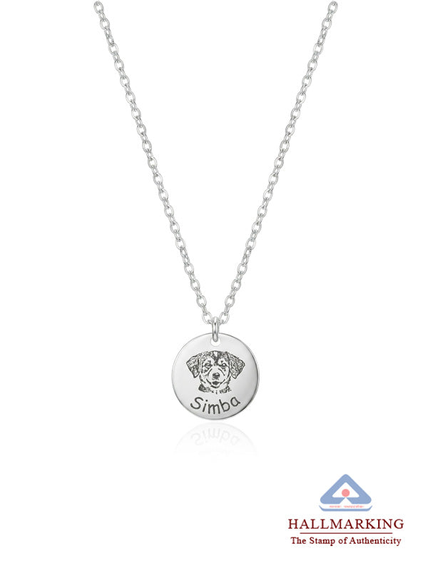 Personalized Pet Photo Name Necklace