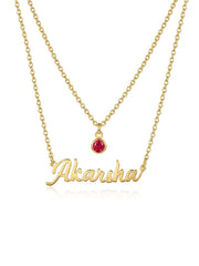 Personalized Double Layer Name Choker