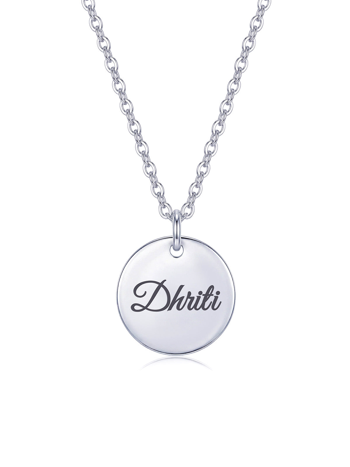 Personalized Disc Charm Name Necklace