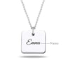 Personalised 925 Sterling Silver Charm Name Necklace for Teen Women