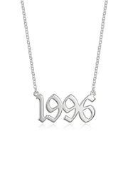 Personalized Birth Year Number Necklace