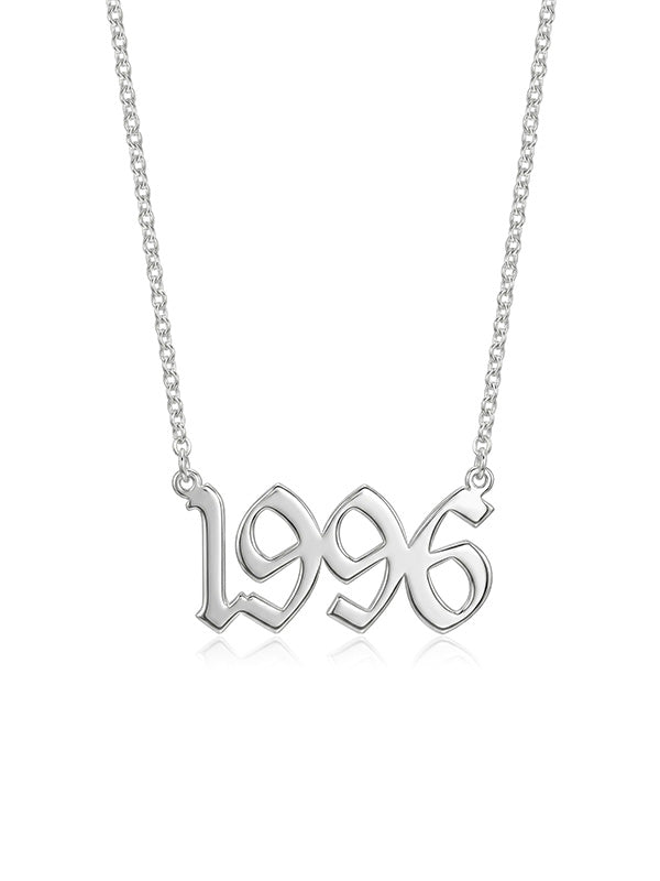 Personalized Birth Year Number Necklace