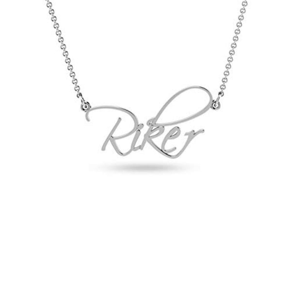 Personalised 925 Sterling Silver Handwriting Name Custom Necklace for Teen Women