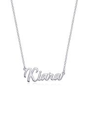 Personalised Name Plate Cut Necklace