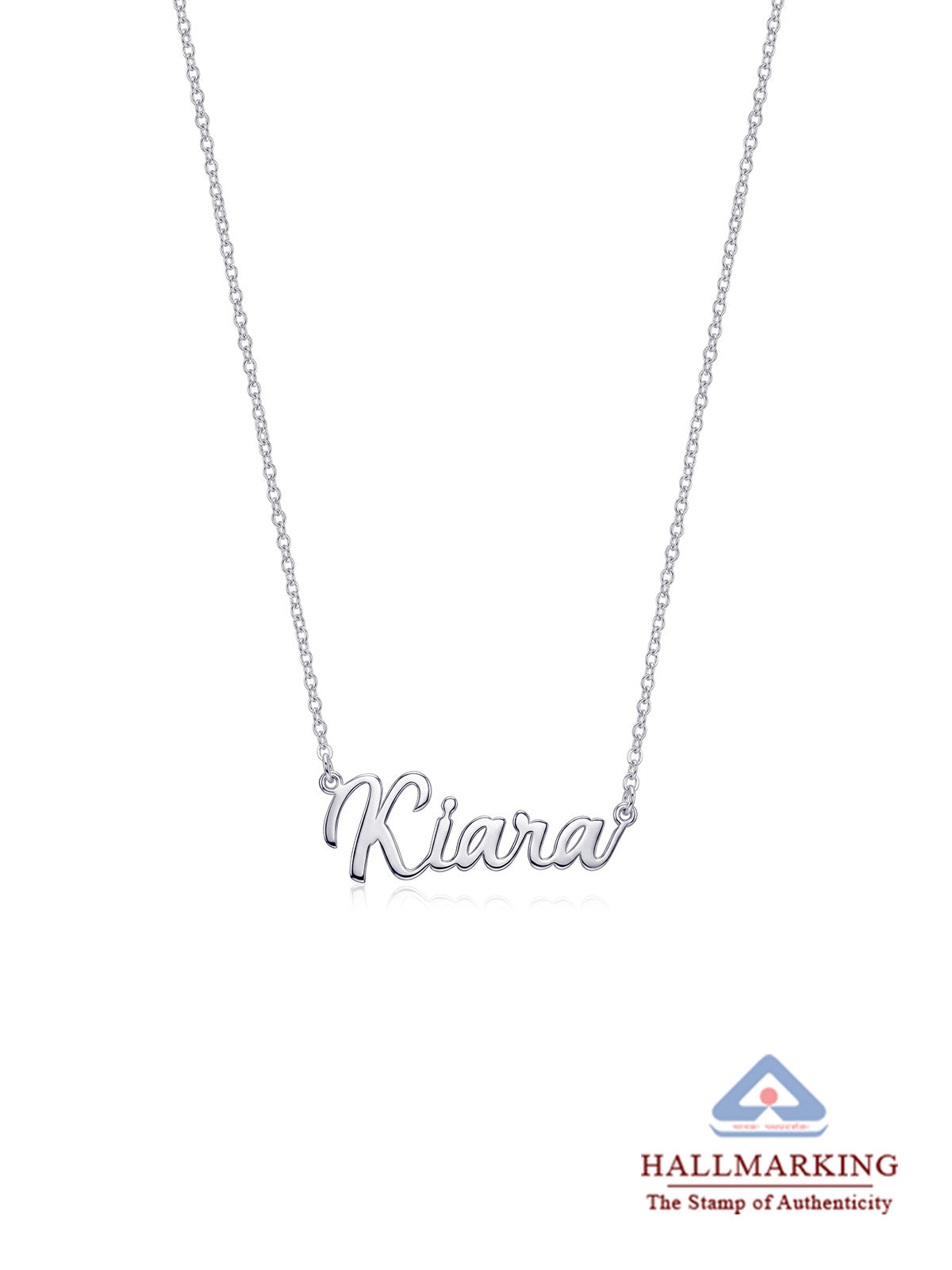 Personalised Name Plate Cut Necklace
