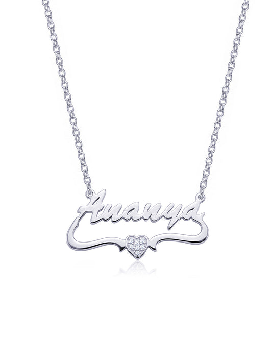 Personalized Name Heart Necklace