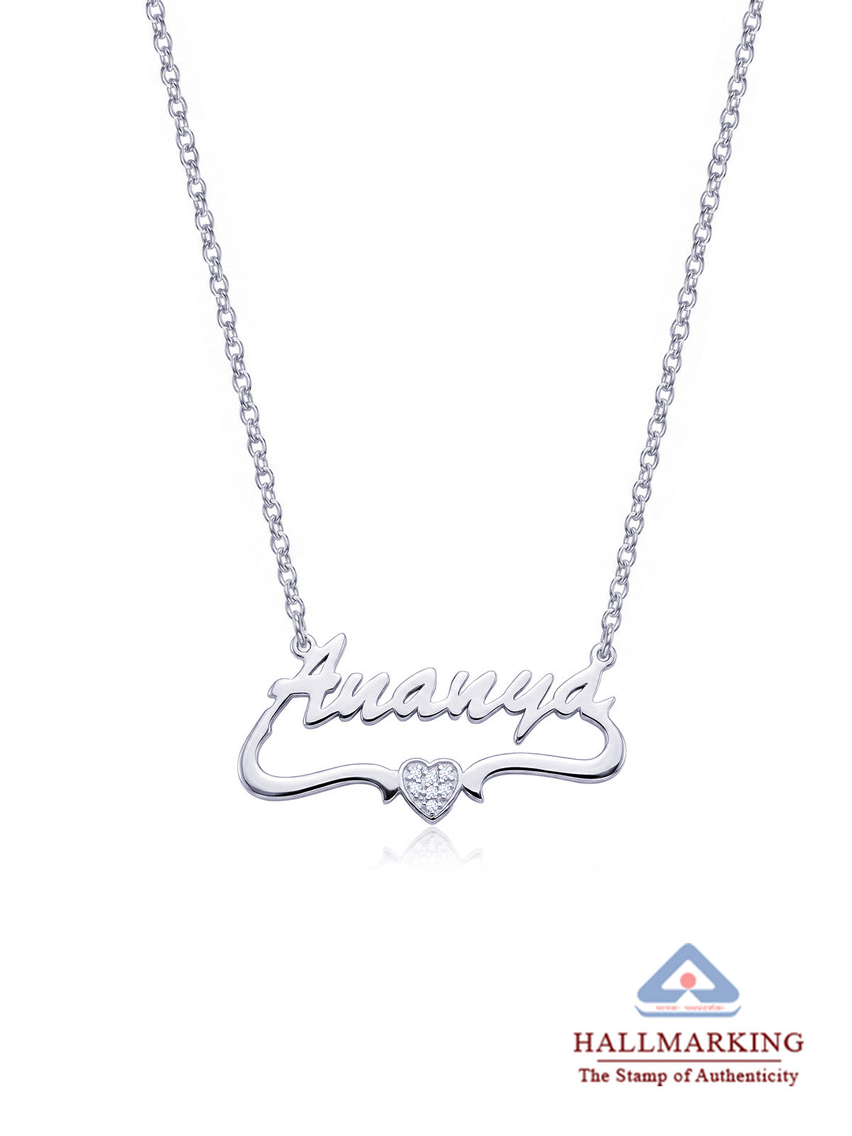 Personalized Name Heart Necklace