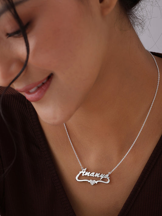 Personalized Name Heart Necklace