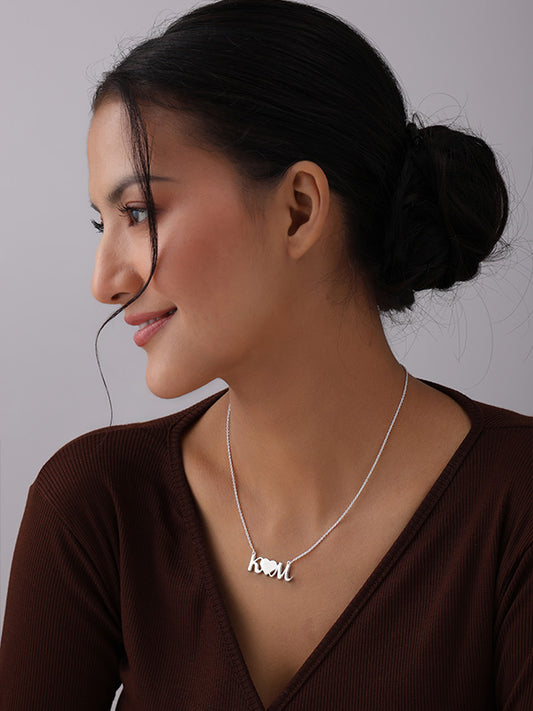 Personalized Couple Initial Heart Necklace