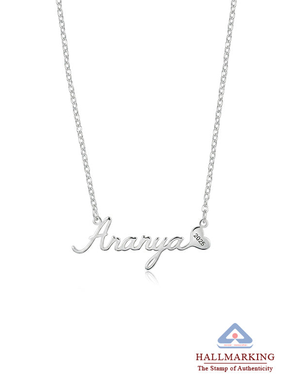 Personalized Graduation Year Heart Necklace