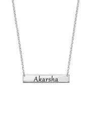 Personalized Initial Bar Necklace