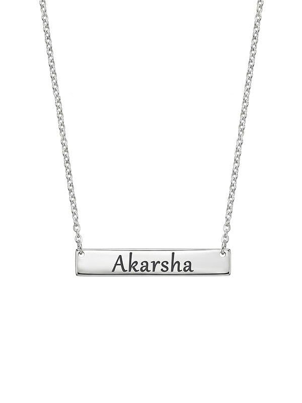 Personalized Initial Bar Necklace