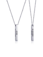 Personalized Promise Bar Necklace