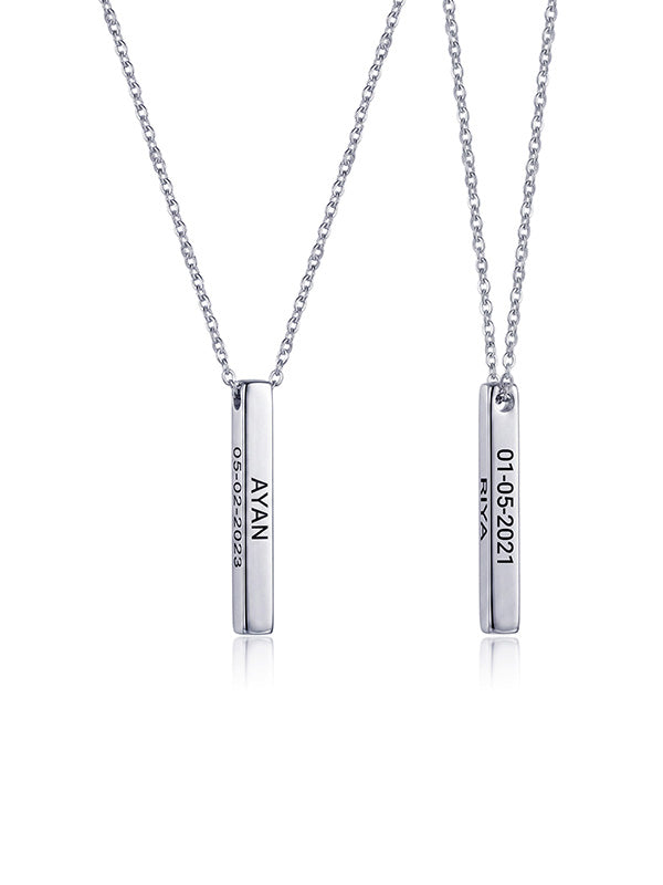 Personalized Promise Bar Necklace