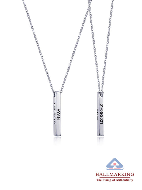Personalized Promise Bar Necklace