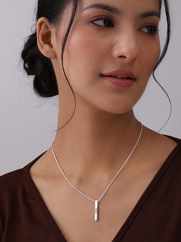 Personalized Promise Bar Necklace