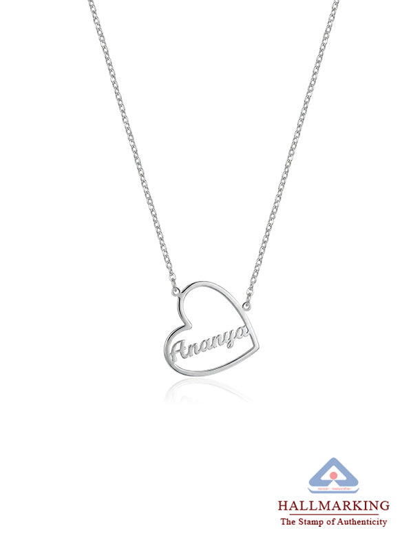 Personalized Open Heart Name Pendant