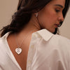 Personalised Customized 925 Sterling Silver Photo and Message Heart Pendant Necklace for Women and girls