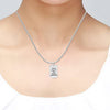 Personalised 925 Sterling Silver Photo and Message Dog Tag Pendant Necklace for Teen Women
