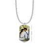 Personalised 925 Sterling Silver Photo and Message Dog Tag Pendant Necklace for Teen Women